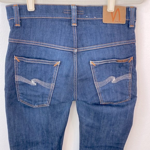 NUDIE JEANS Thin Finn in Dry Ecru Embo Size 31 - Picture 8 of 13